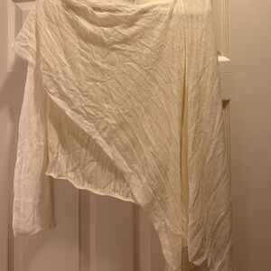 Zara Asymmetrical Cream asymmetrical top